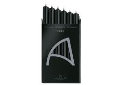 Auerhahn 6 Kerzen schwarz, Auerhahn 6 Kerzen schwarz,