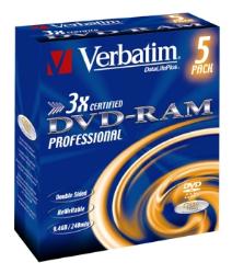 Verbatim DVD-RAM Medien 9.