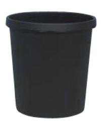 Helit Papierkorb schwarz, 