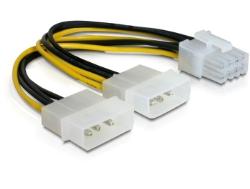 Adapterkabel 2xMolex 5.25"
